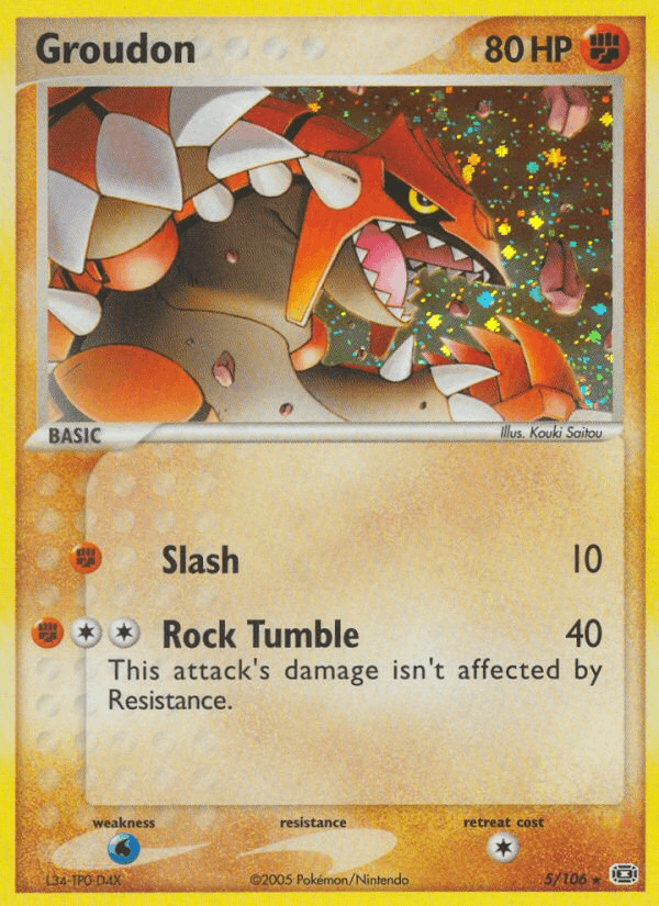Groudon - 005/106 (EX Emerald)