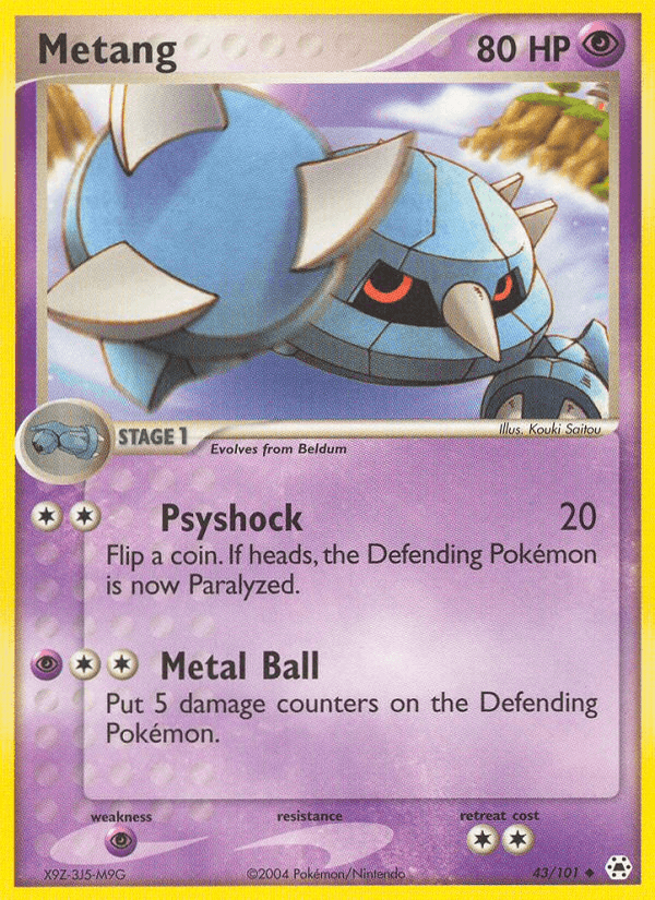 Metang - 43/101 (EX Hidden Legends)
